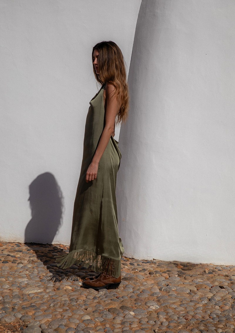 ZARAIA DRESS- OLIVE