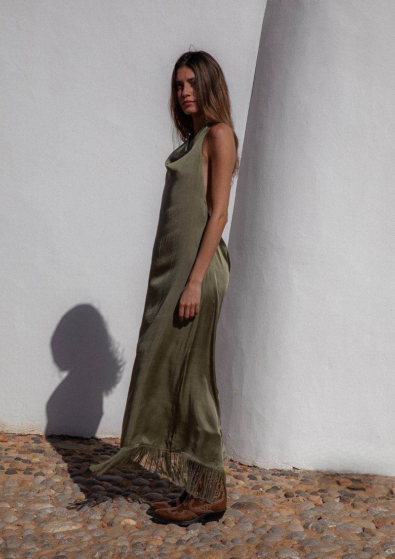 ZARAIA DRESS- OLIVE