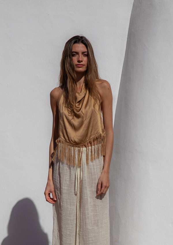 FAYE TOP - GOLDEN BROWN