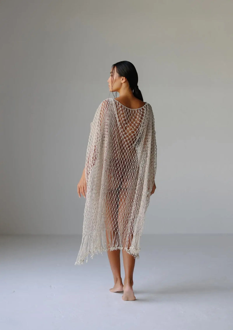 MACRAME KAFTAN - NATURAL