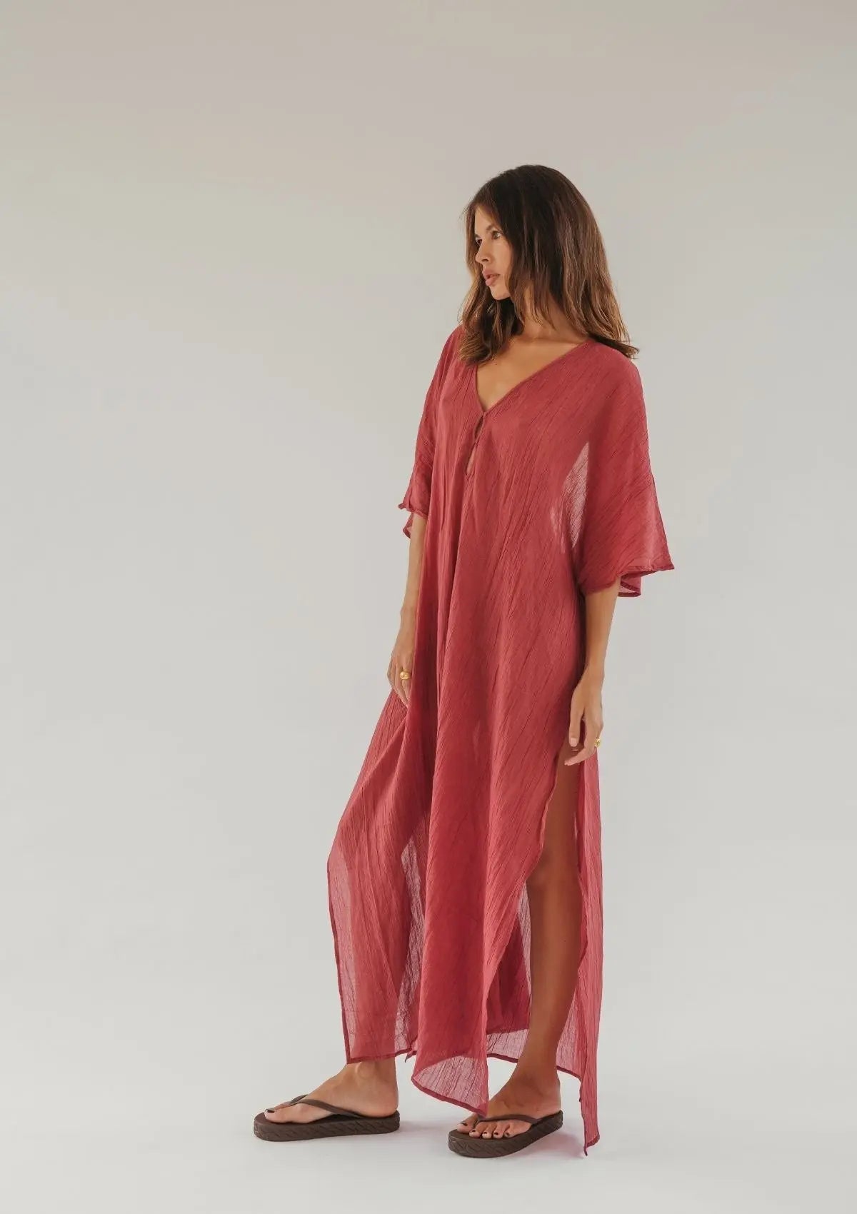 ARIA MAXI KAFTAN - CHILLI OIL - Studio Tia