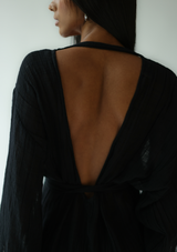 SIA KAFTAN DRESS - BLACK