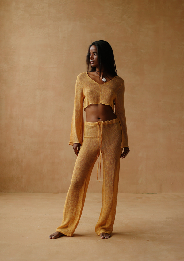 RORY TROUSERS - GOLDEN APRICOT