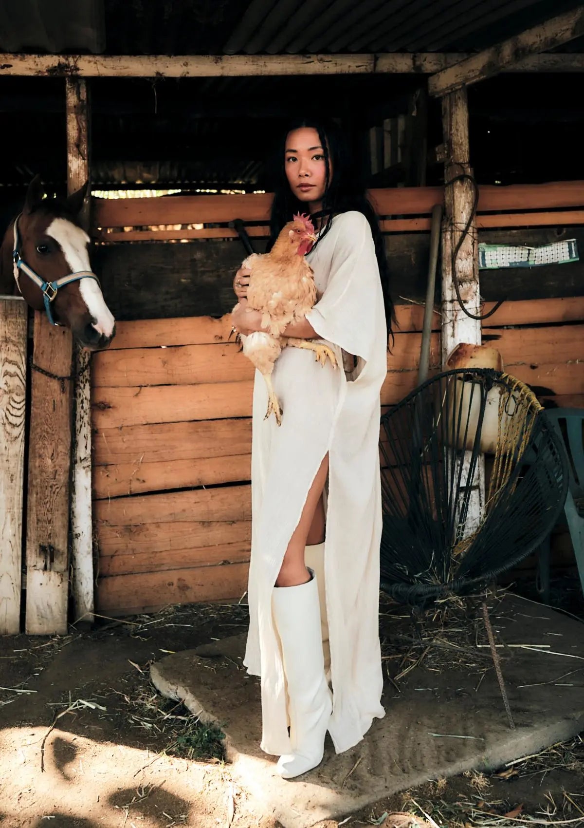 CAFTÁN LARGO ARIA - KORA SIN TEÑIR