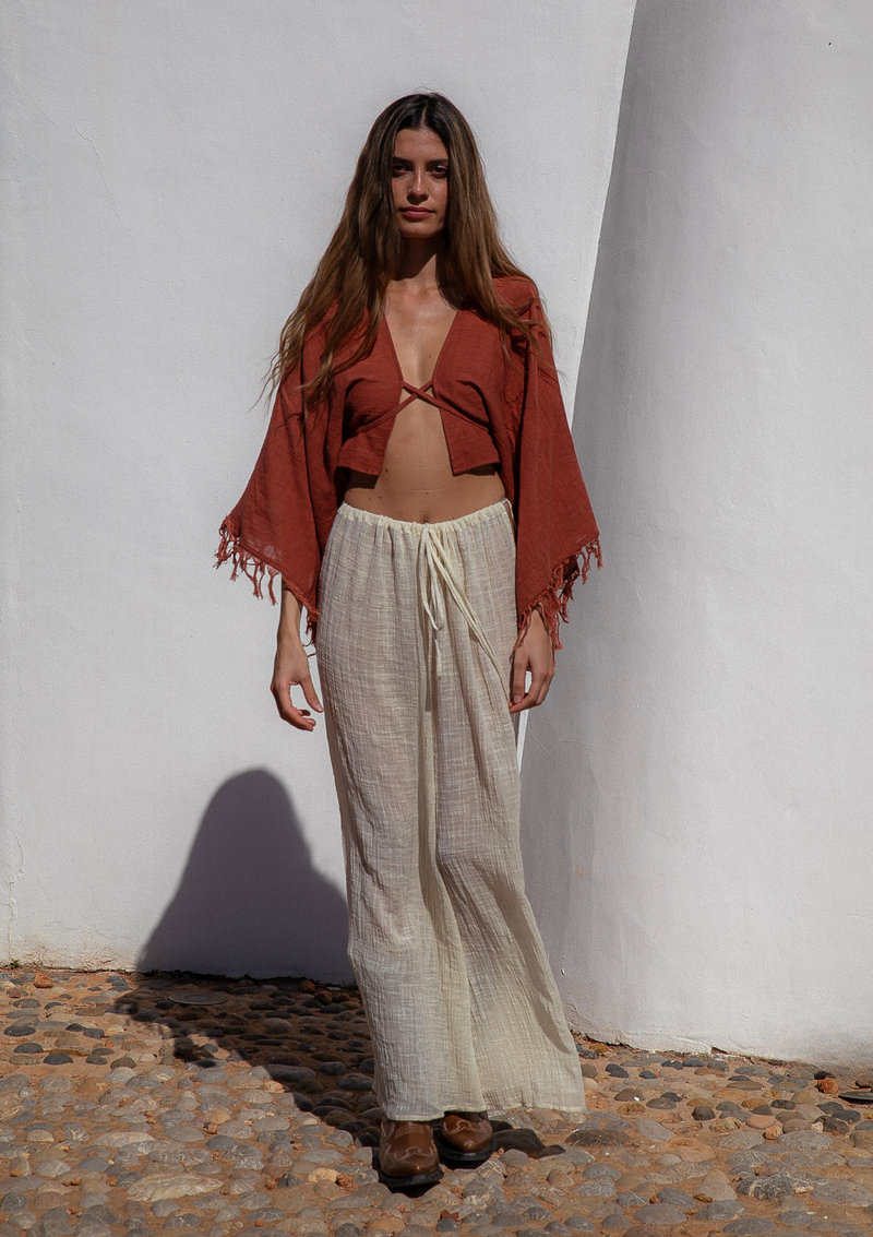 SOLEIA TOP- BAKED CLAY