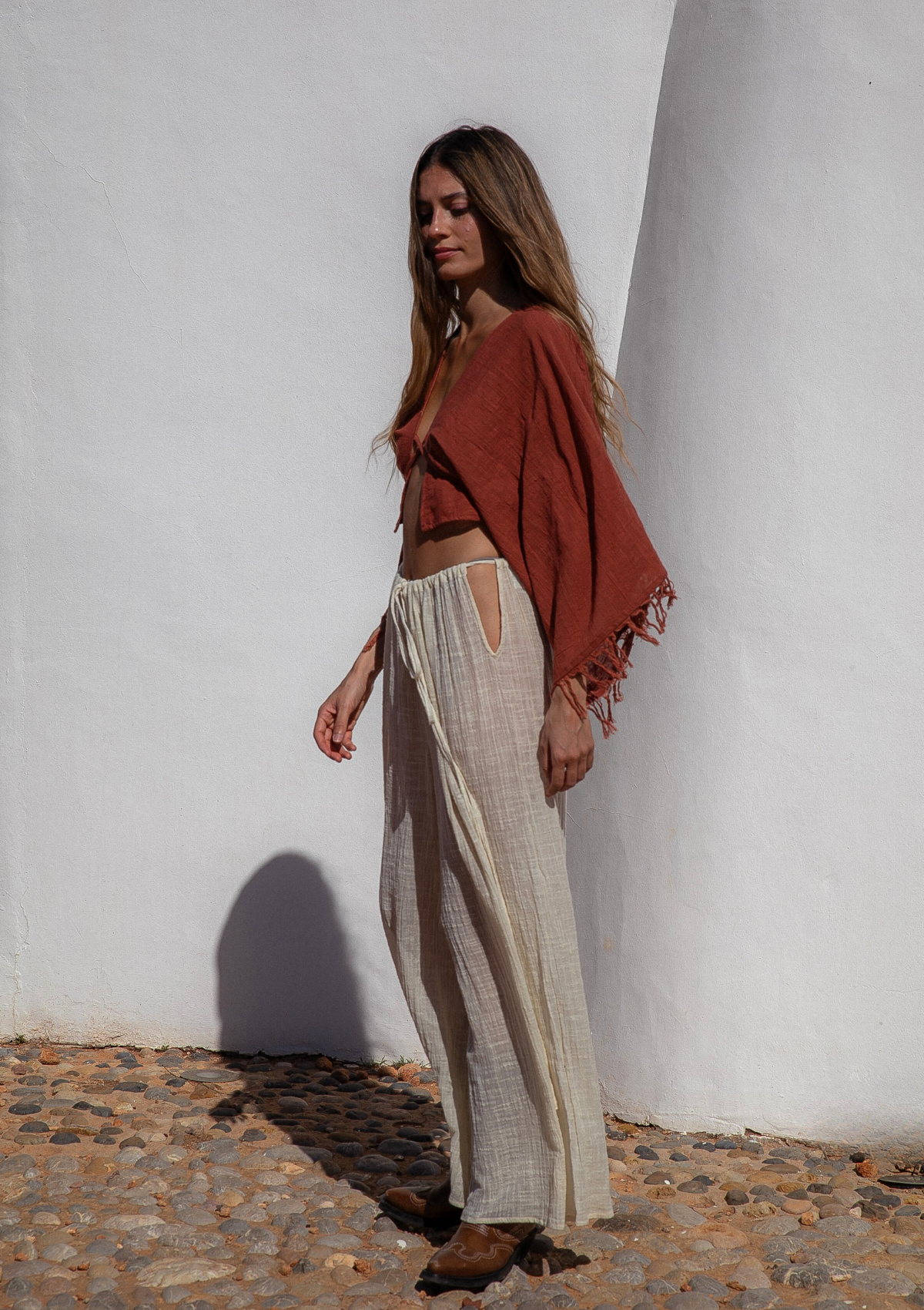 SOLEIA TOP- BAKED CLAY