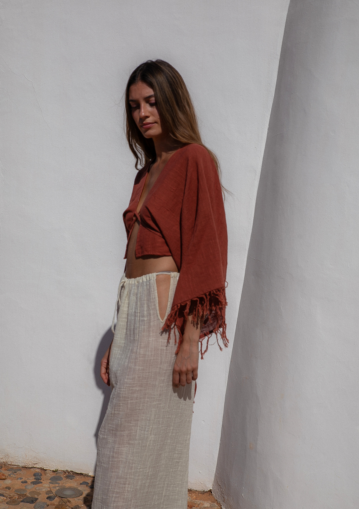 SOLEIA TOP- BAKED CLAY