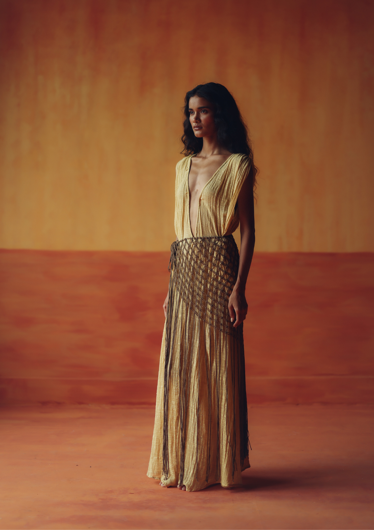 MACRAME WRAP SKIRT- HEMP