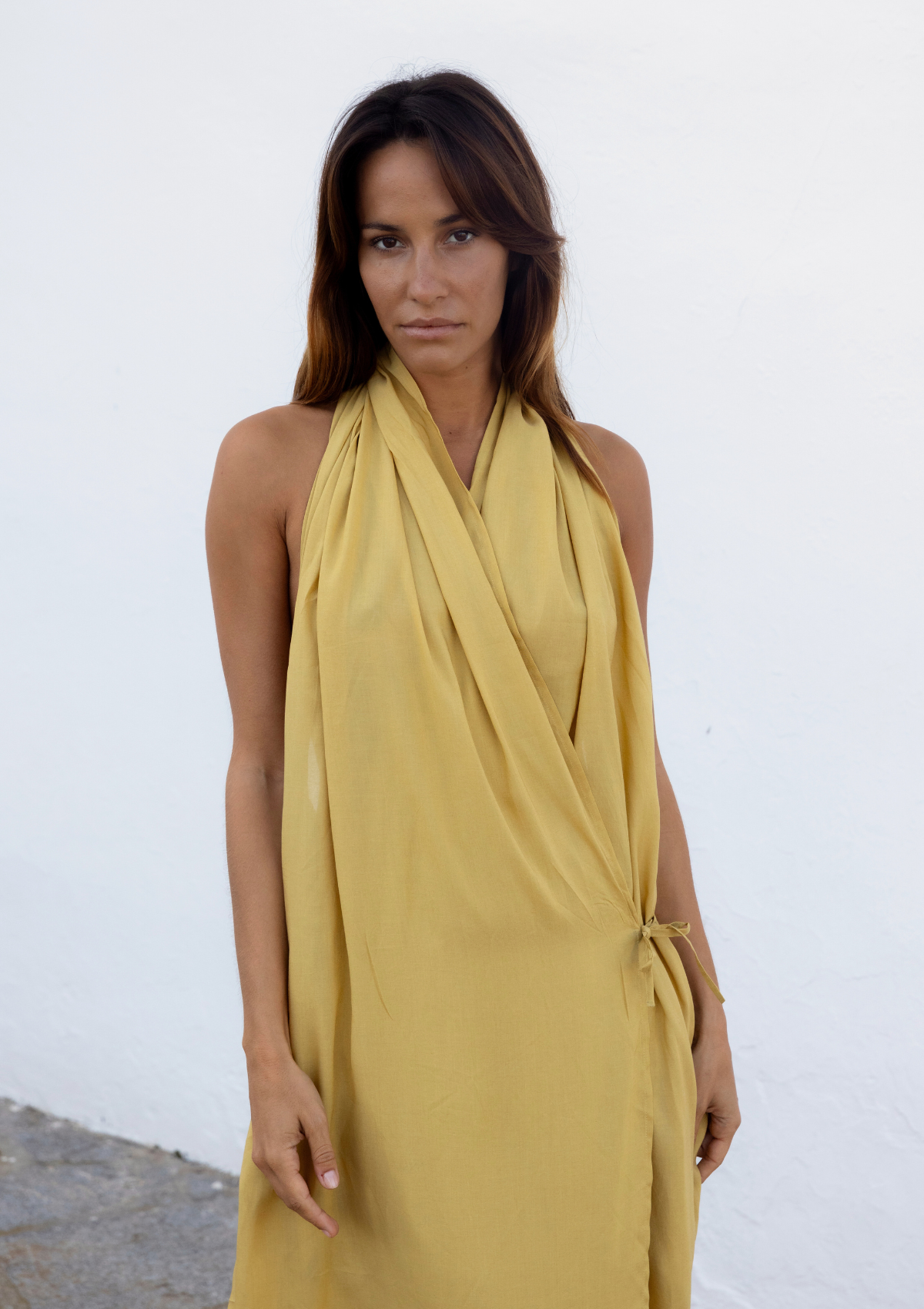 HOOD KAFTAN- BEIGE TAN