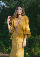 ELARA DRESS- INCA GOLD