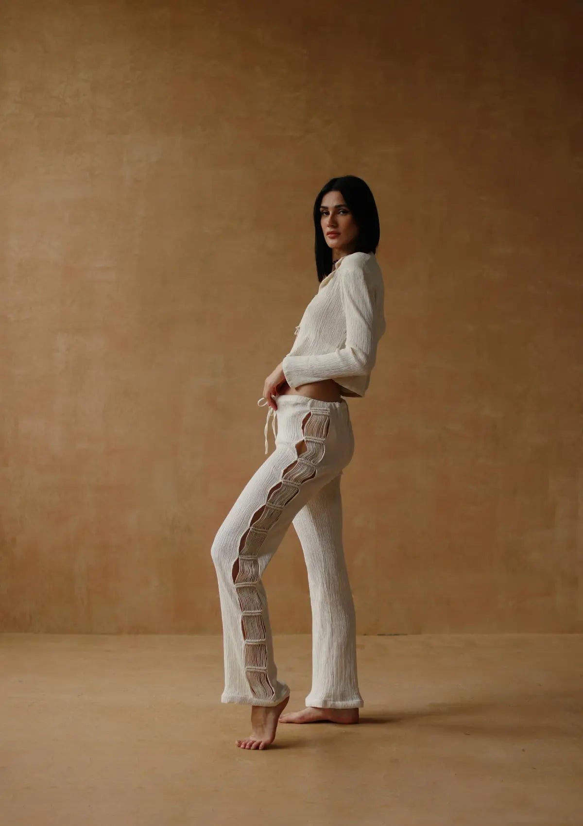 AYLA MAKRMEE-SHIRT – NATUR