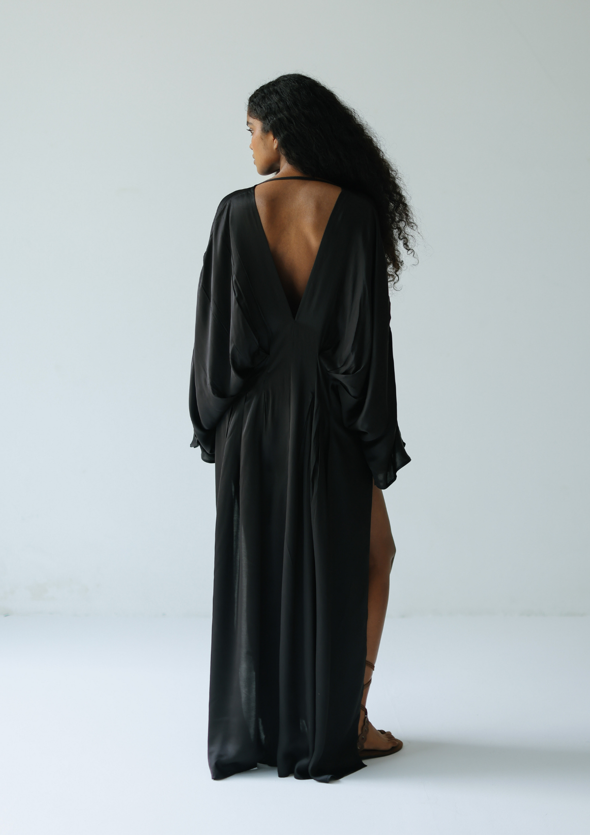 CORA KAFTAN DRESS - BLACK