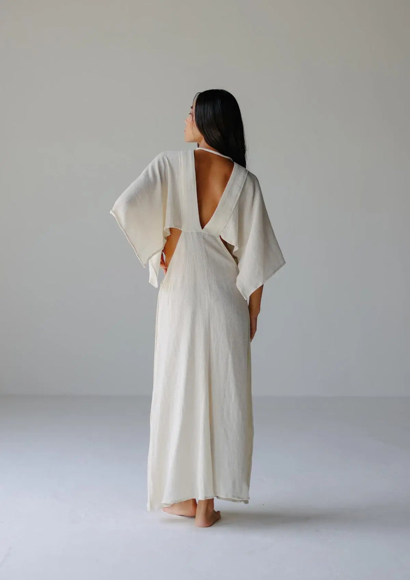 AURORA DRESS - BONE WHITE