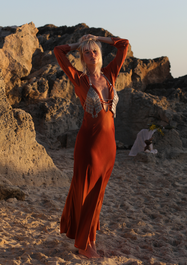 HARLEY MAXI DRESS- COPPER OMBRE