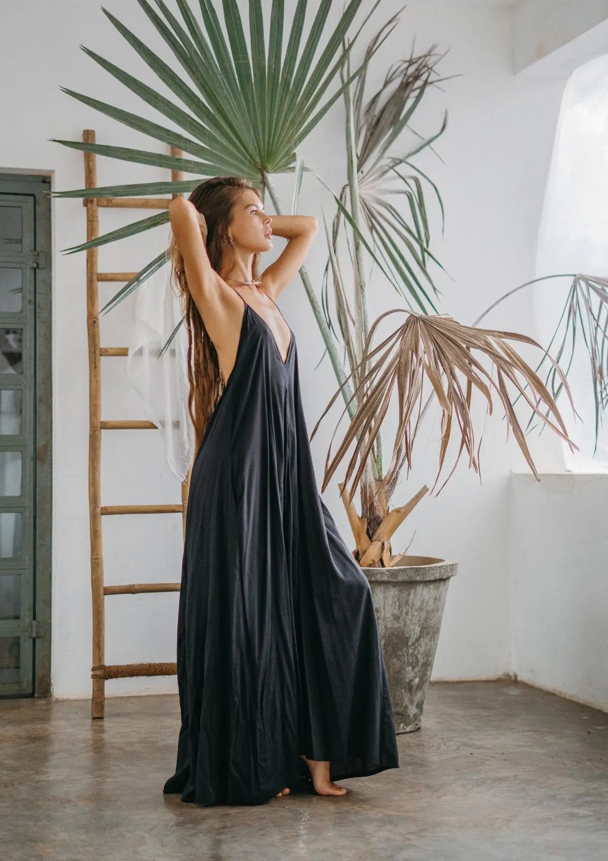 CALI MAXI DRESS - BLACK - Studio Tia
