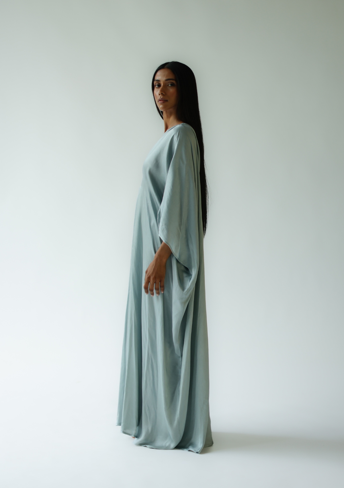 SUDI KAFTAN - SILVER BLUE