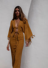 ELARA DRESS- INCA GOLD