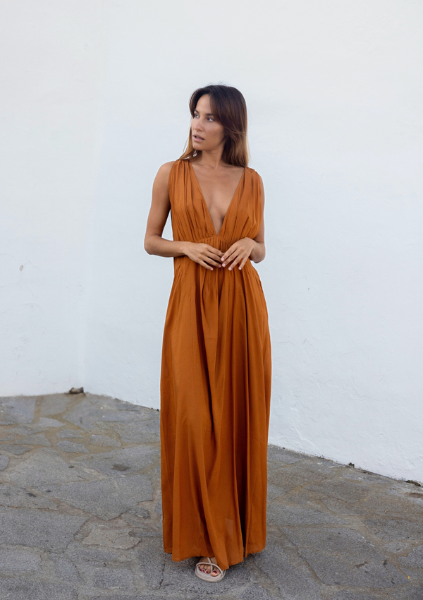 FUJI DRESS- GOLD FLAME