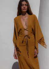 ELARA DRESS- INCA GOLD