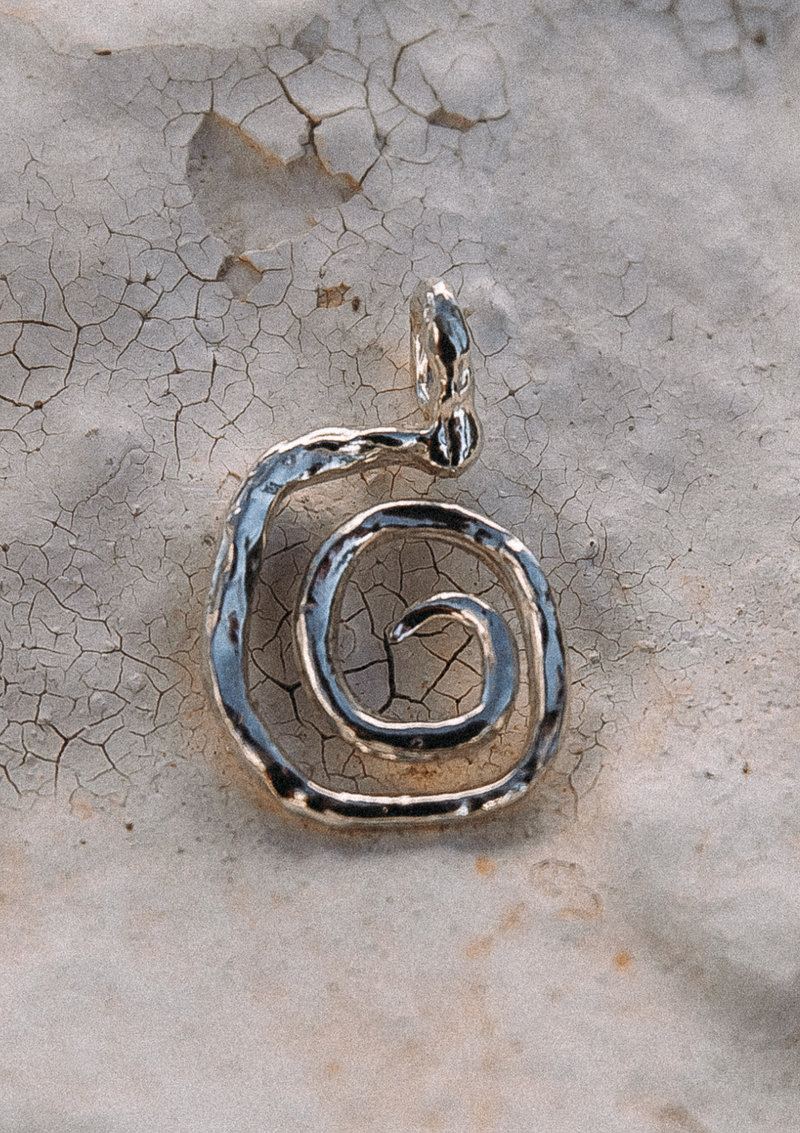 Spiral Charm - Silver