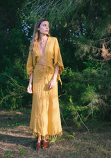 ELARA DRESS- INCA GOLD