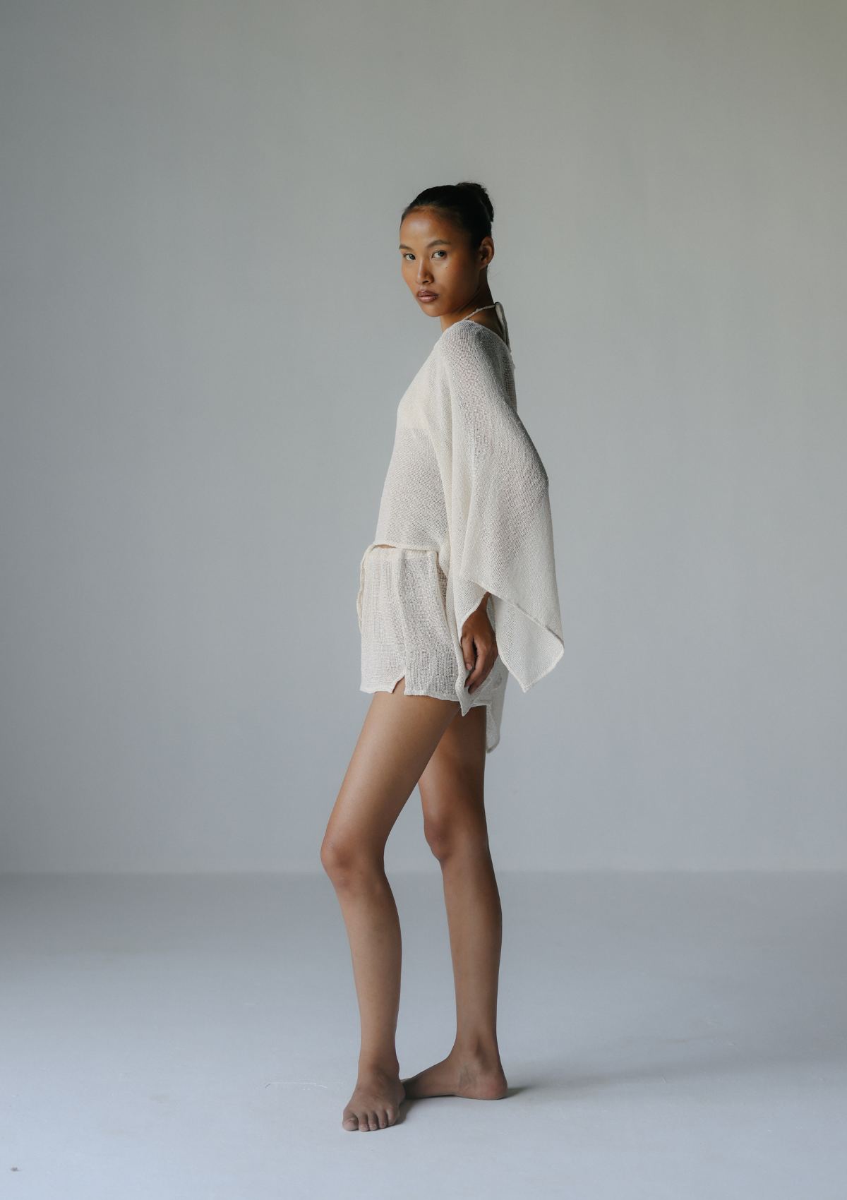 MESH SHORTS-  NATURAL