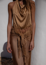 FAYE TOP - GOLDEN BROWN