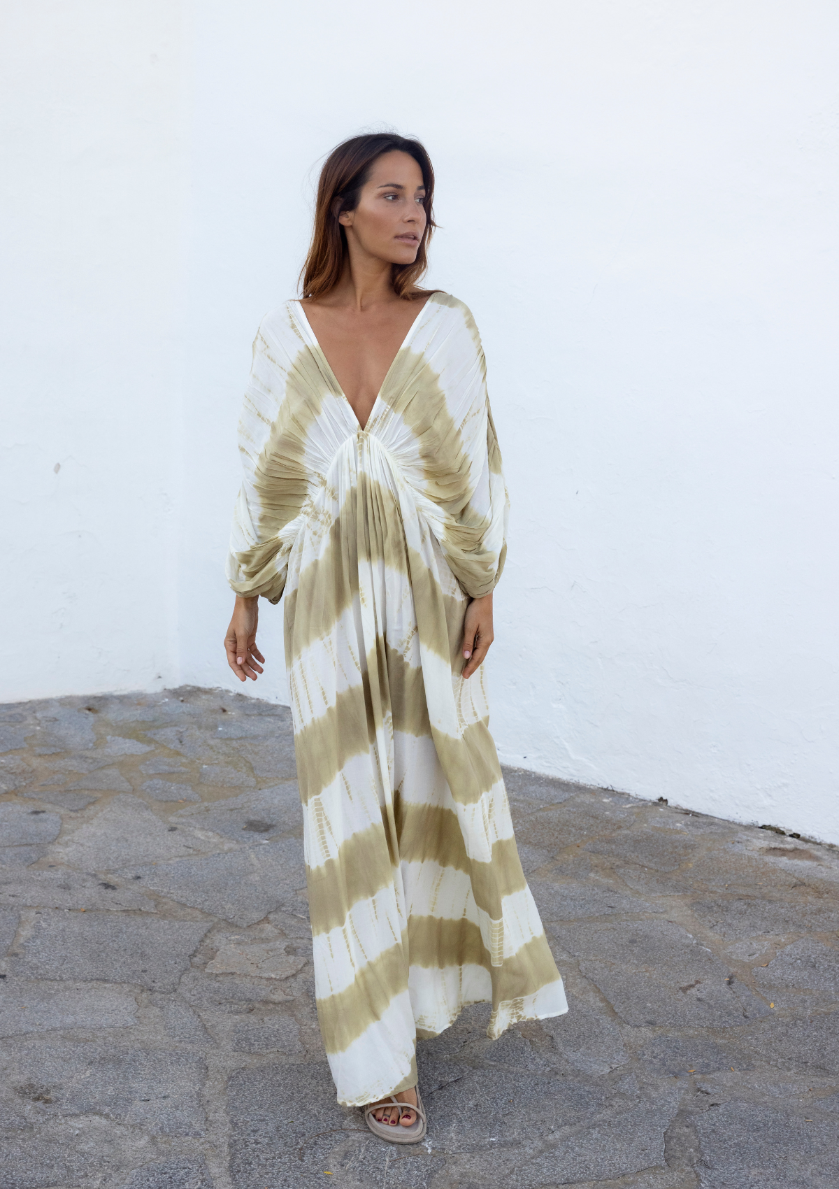 SOLEIL-KLEID – KELP-BATIK