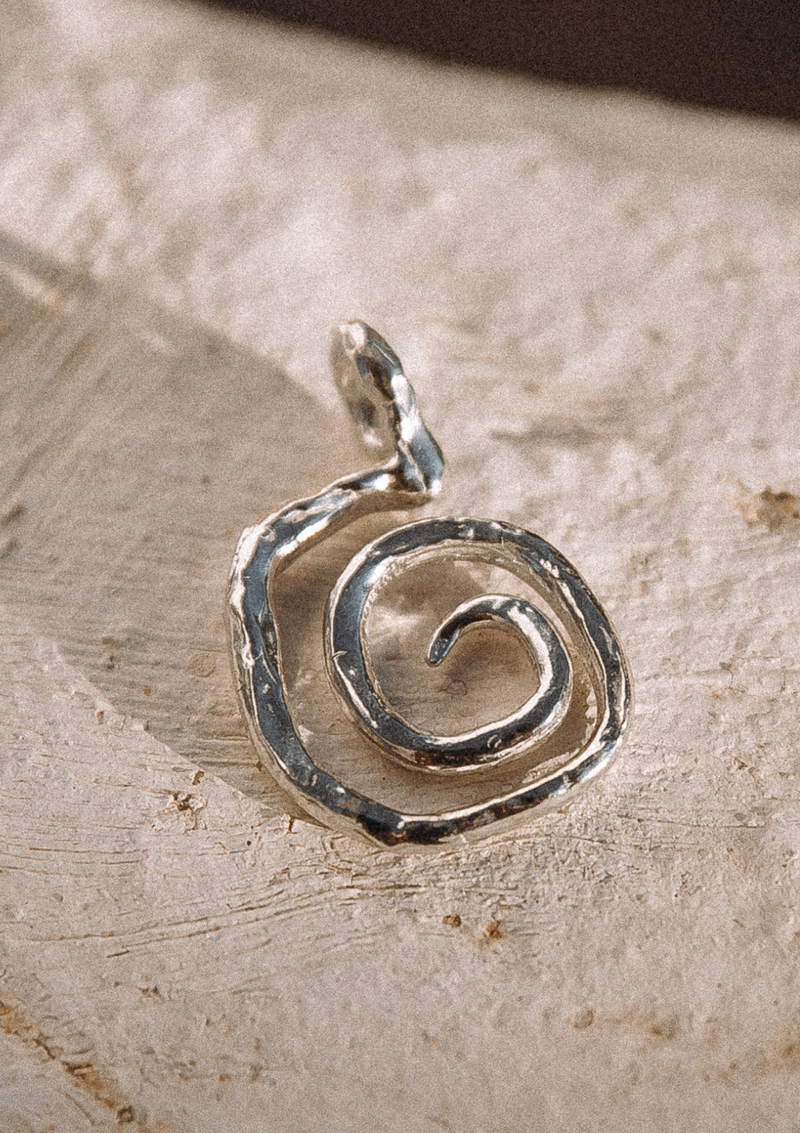 Spiral Charm - Silver