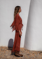 ELARA DRESS- BAKED CLAY