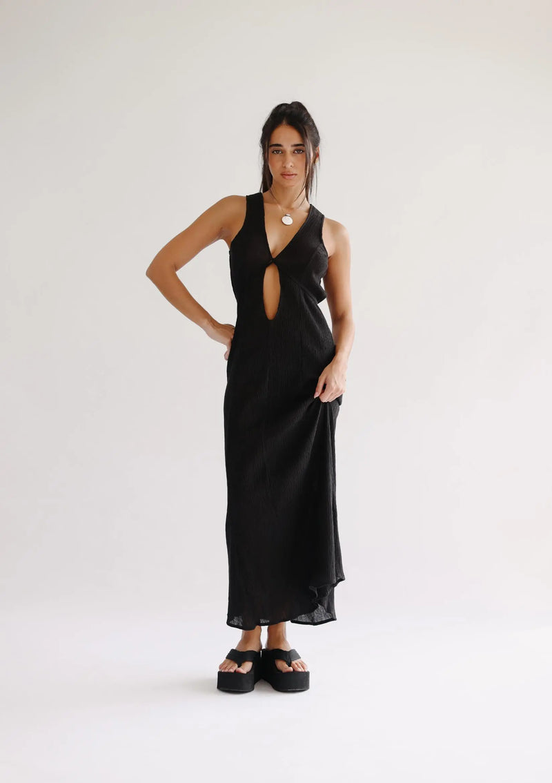 IZA DRESS - BLACK