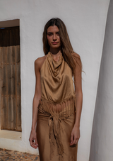 FAYE TOP - GOLDEN BROWN