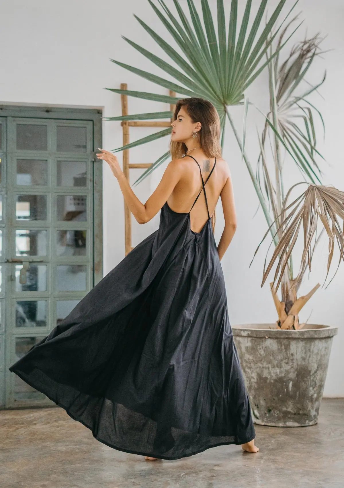CALI MAXI DRESS - BLACK - Studio Tia