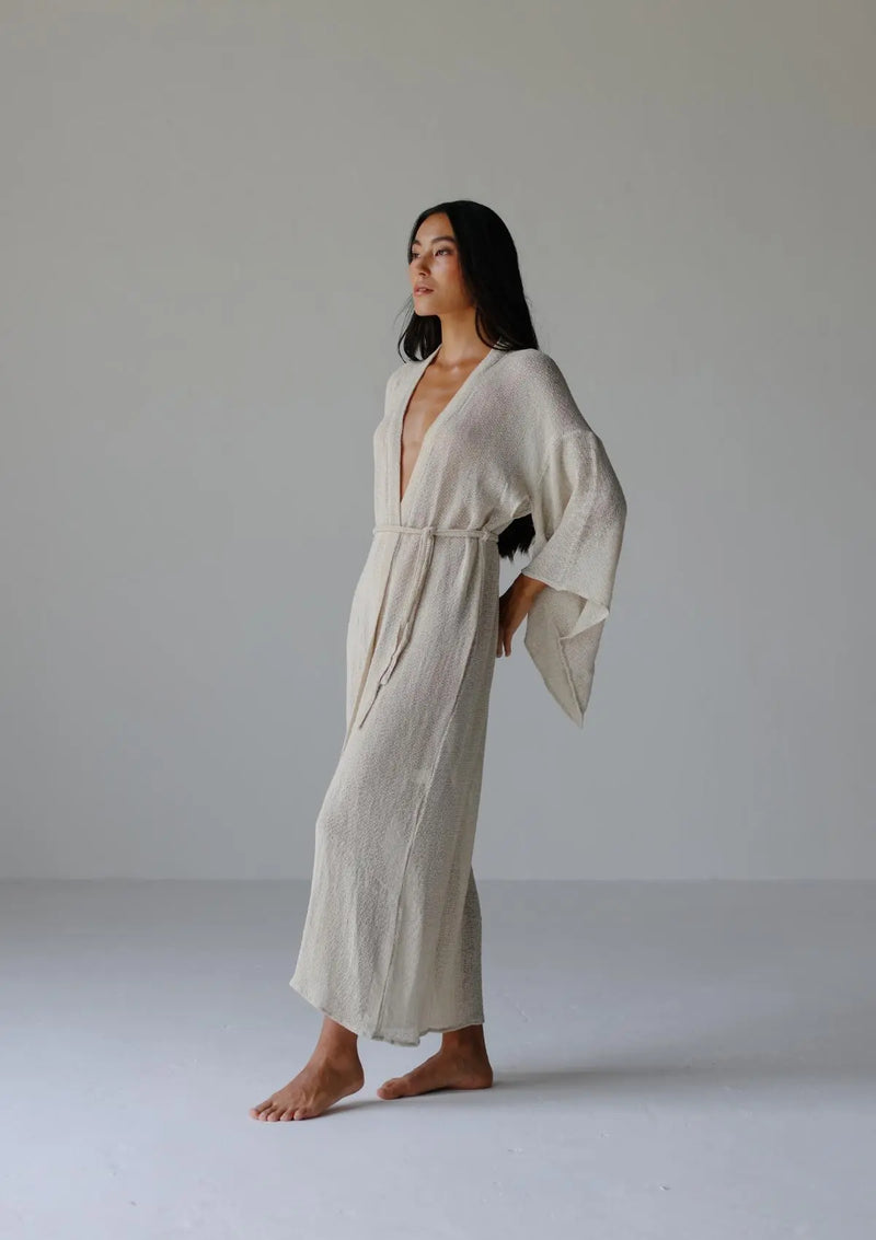 KORA KIMONO DRESS - NATURAL