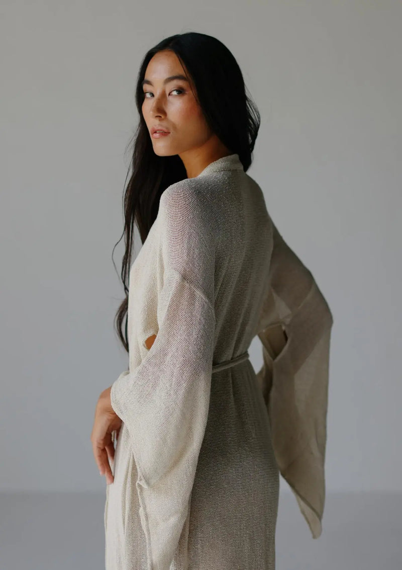 KORA KIMONO DRESS - NATURAL