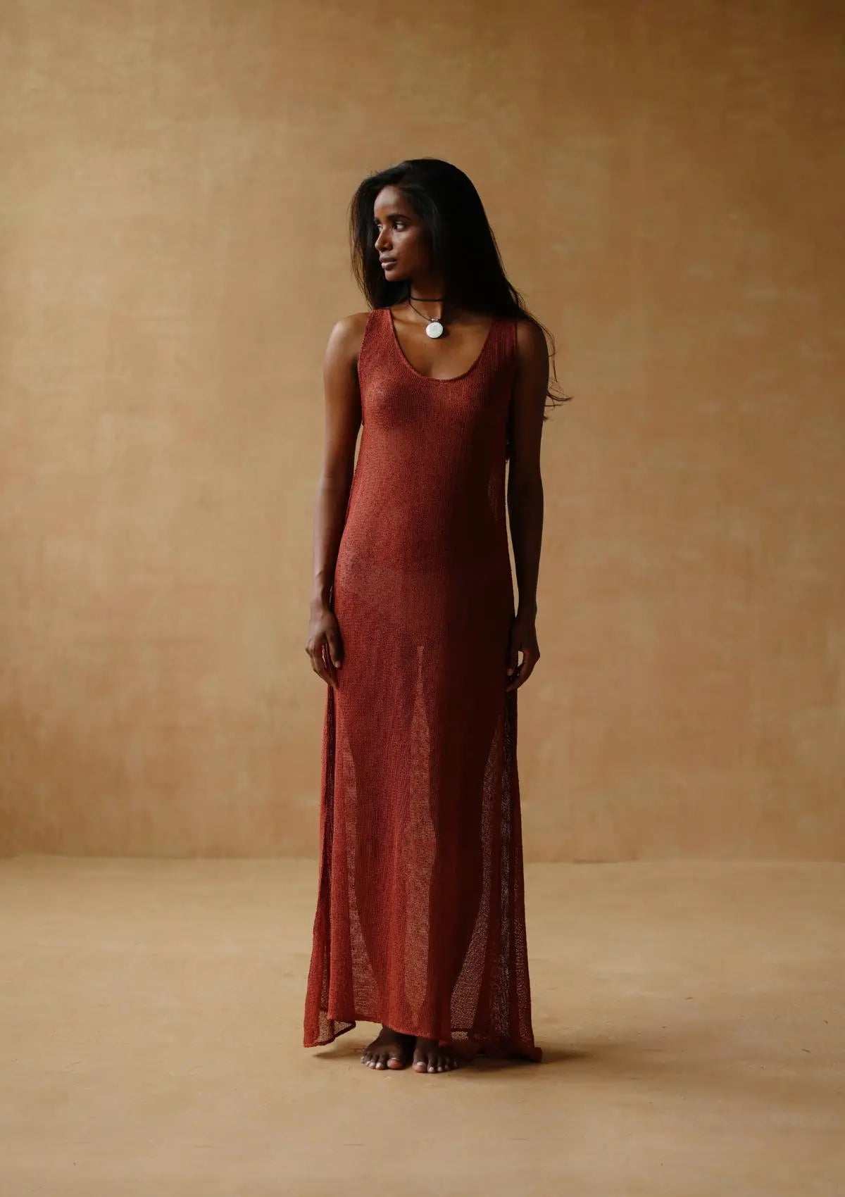 ZOEY MAXI DRESS – BAKED CLAY