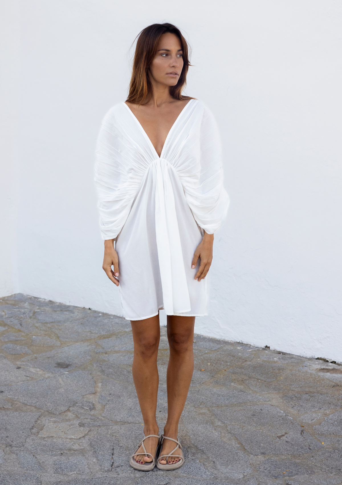 MINIVESTIDO SOLEIL - BLANCO