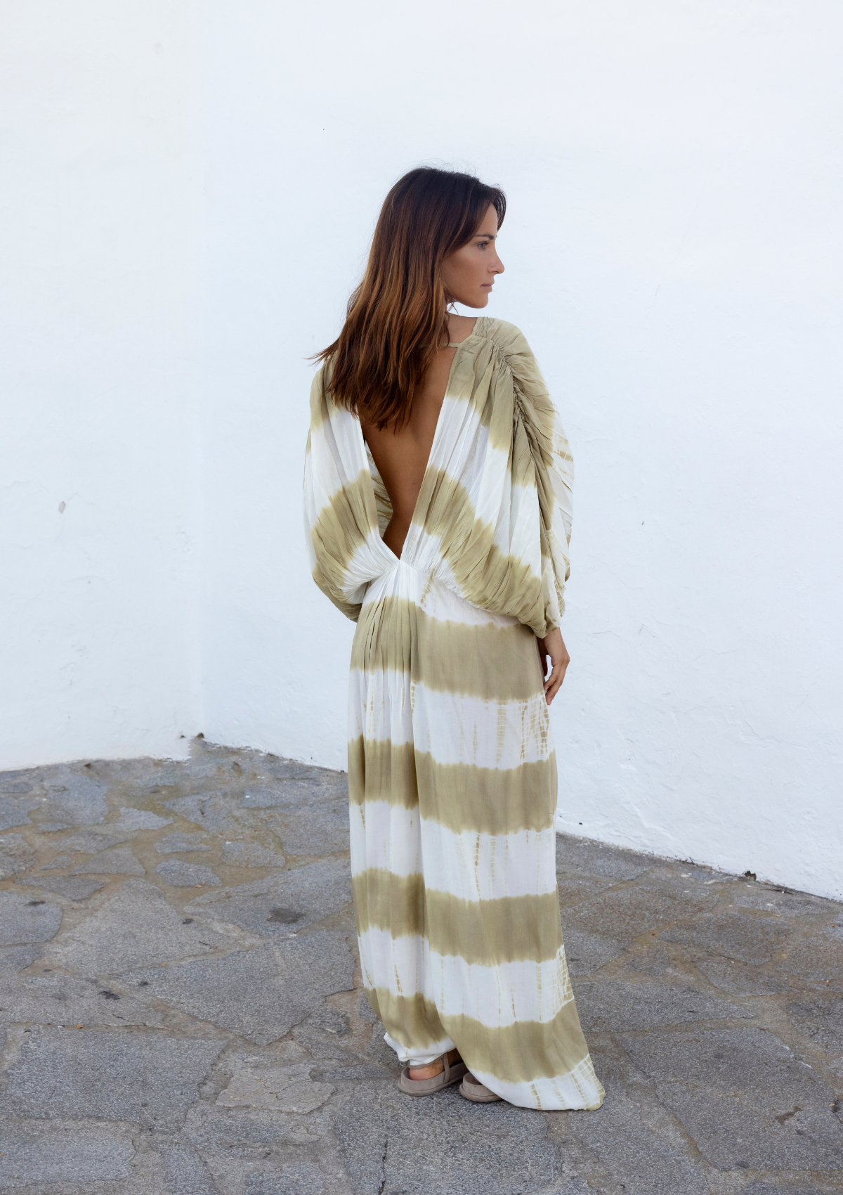 SOLEIL DRESS - KELP TIE-DYE