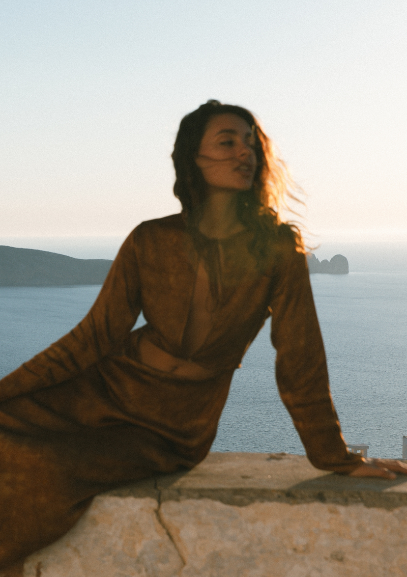 ROMELLE DRESS- GOLDEN
