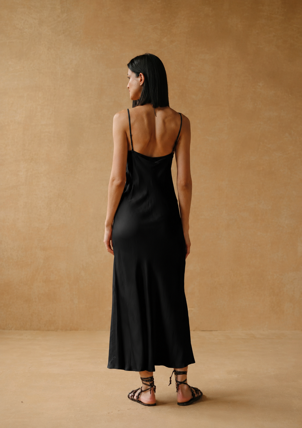AKAIA BIAS SLIP DRESS