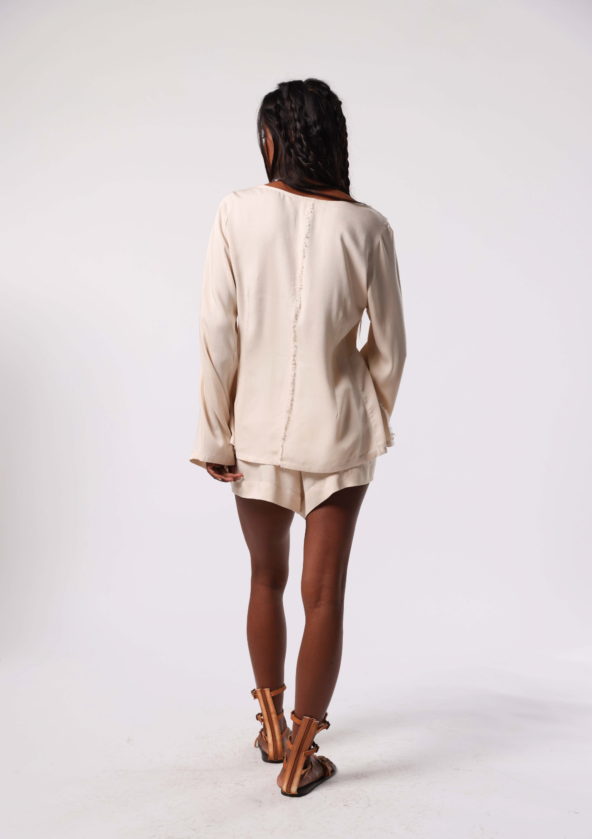 ILONA TOP- UNDYED KORA