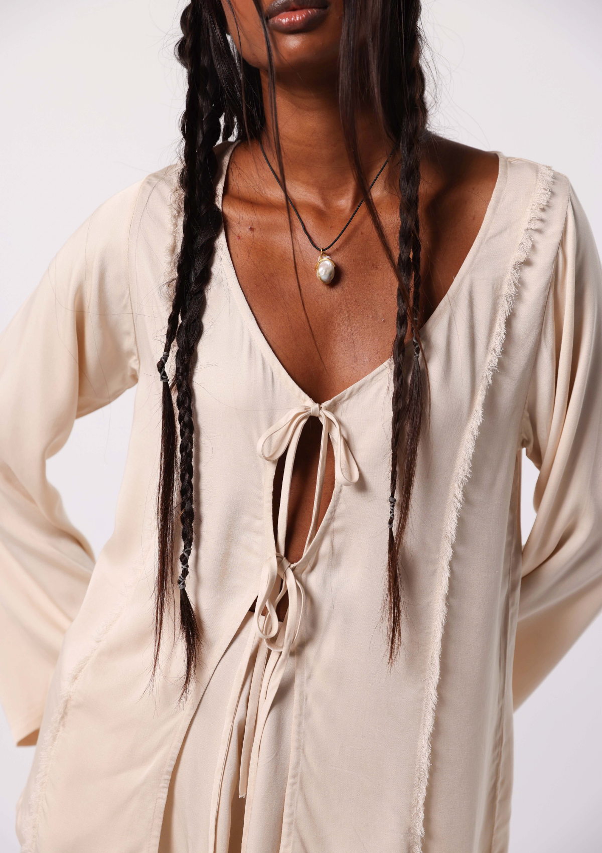 ILONA TOP- UNDYED KORA