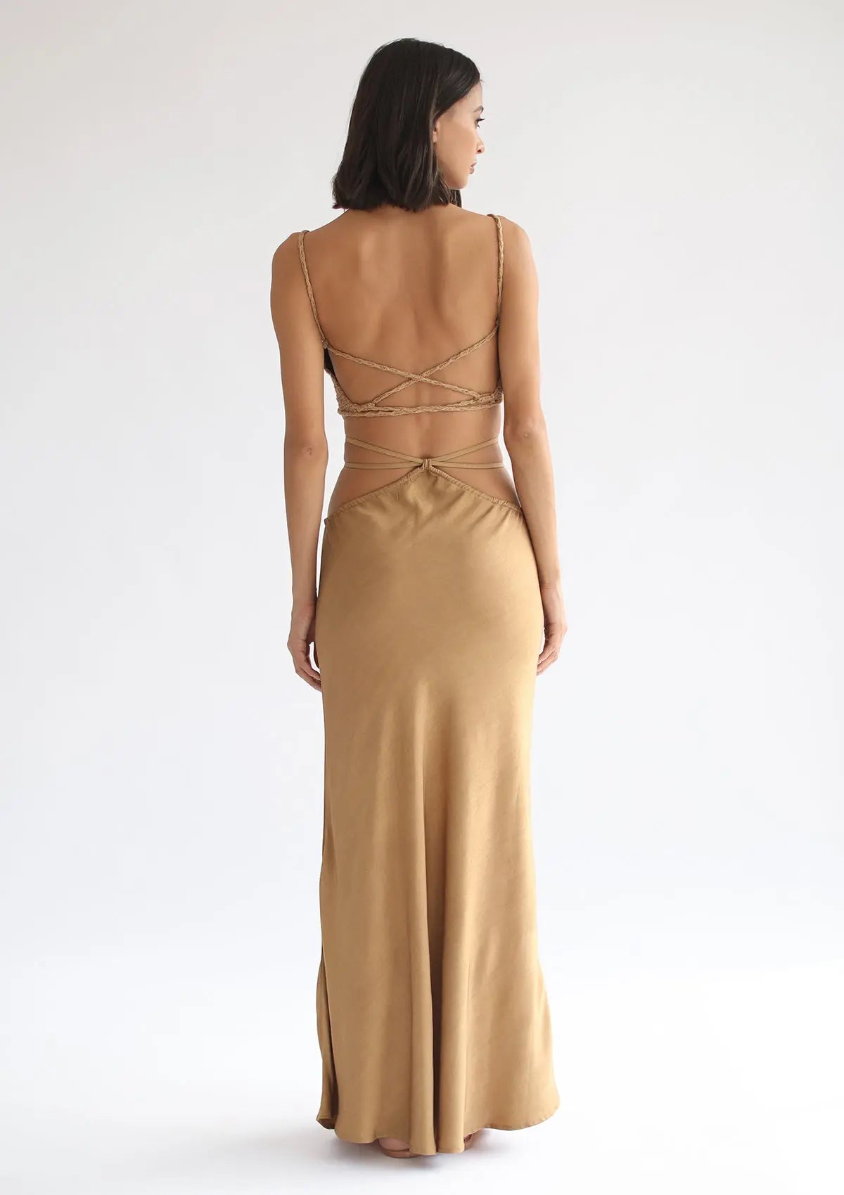 YARA MAXI SKIRT - GOLDEN TAN - Studio Tia