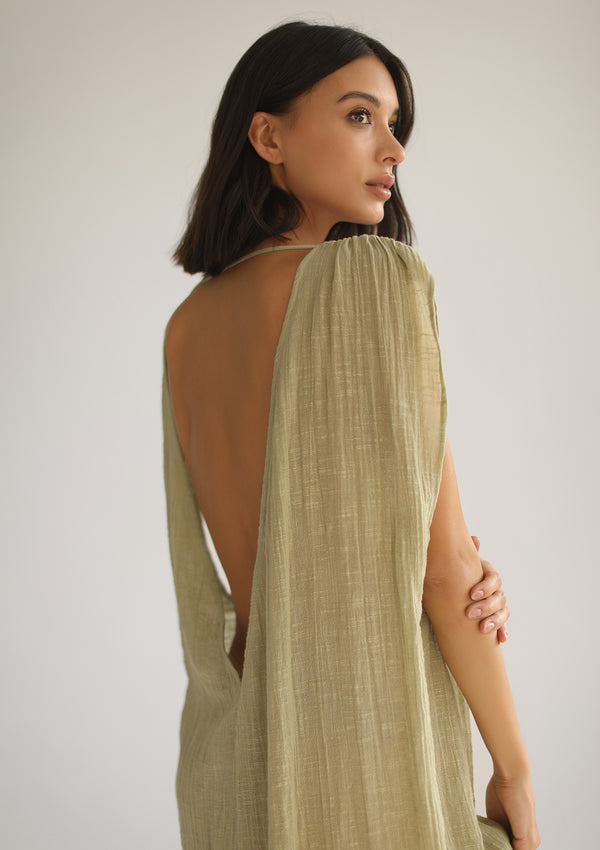 ARES KAFTAN - PISTACHIO