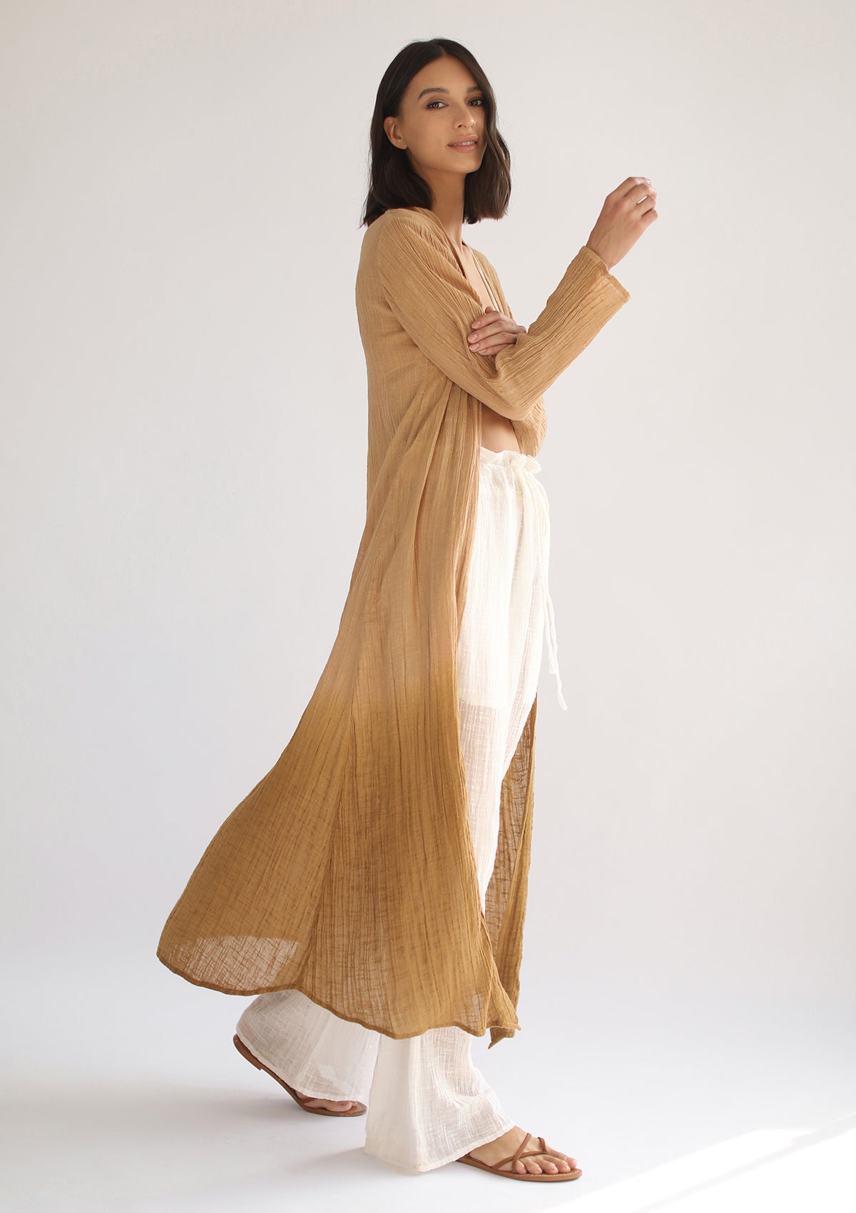 ARIA WRAP DRESS - GOLDEN OMBRE